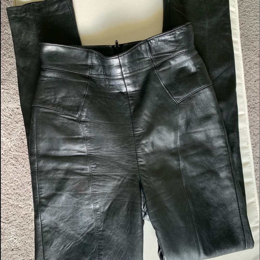 Michael Hoban North Beach Black Leather Pants
